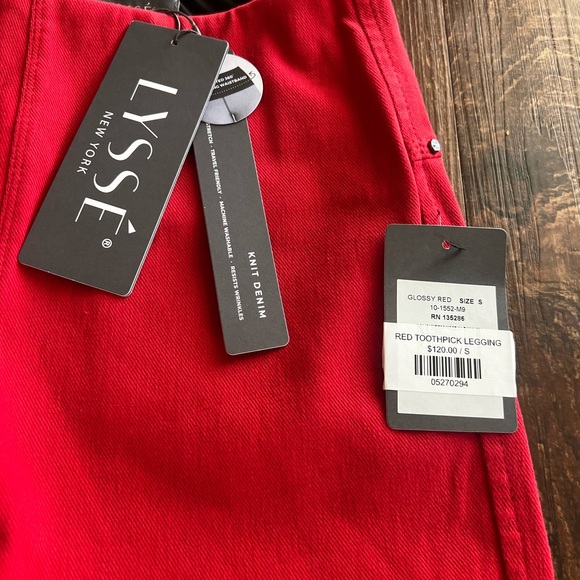 Lyssé New York Red Toothpick Leggings - Picture 3 of 4